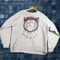 Vintage Oneita Men S Xl Ivory Grunge Dog Sled Team Pullover Sweatshirt 90s Winter Activewear T-Shirts, Hoodie