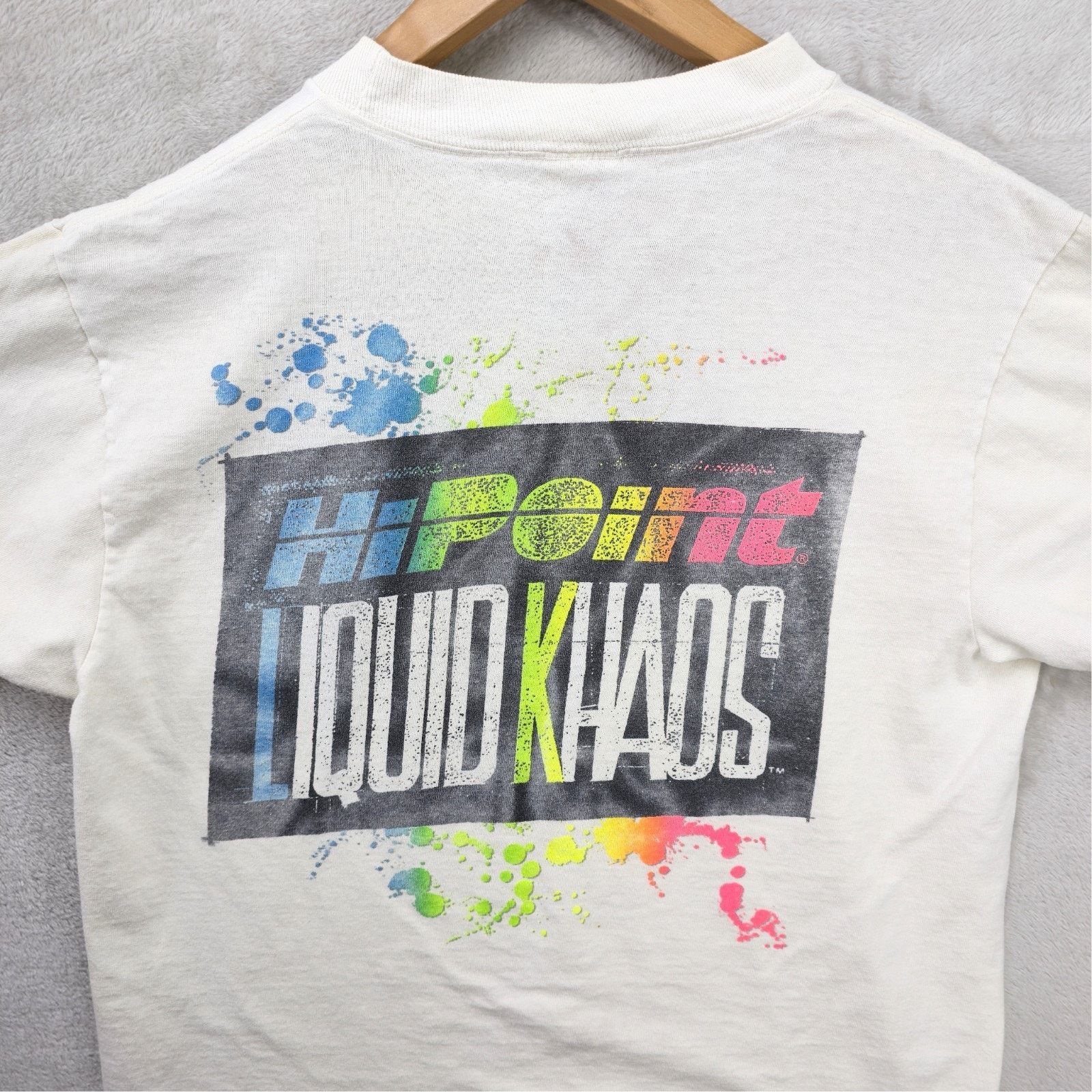 Anvil Vintage Hp Hi Point Liquid Khaos Shirt Mens Medium White