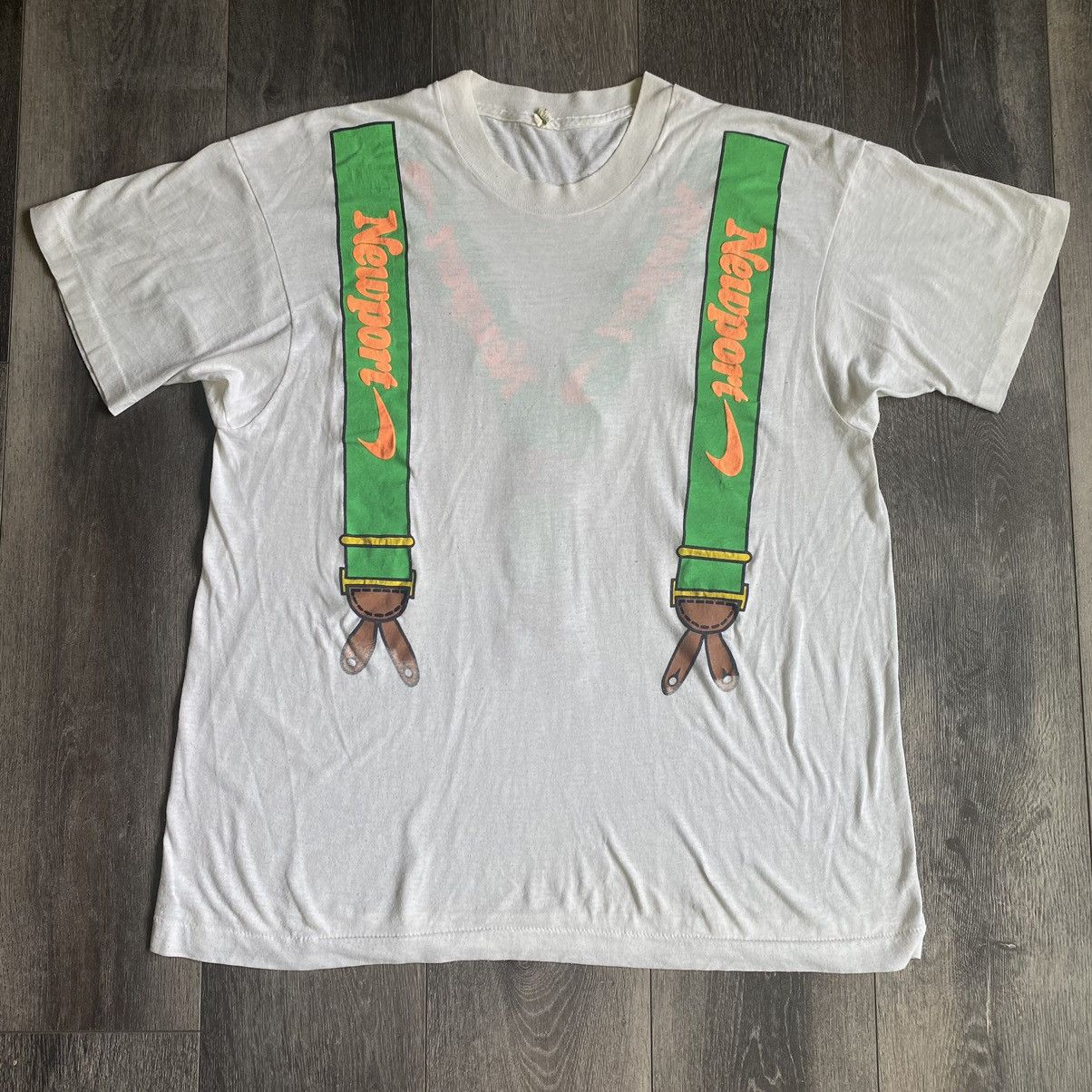 Vintage 1990 Newport Cigarettes Screen Stars Ssuspenders Tee