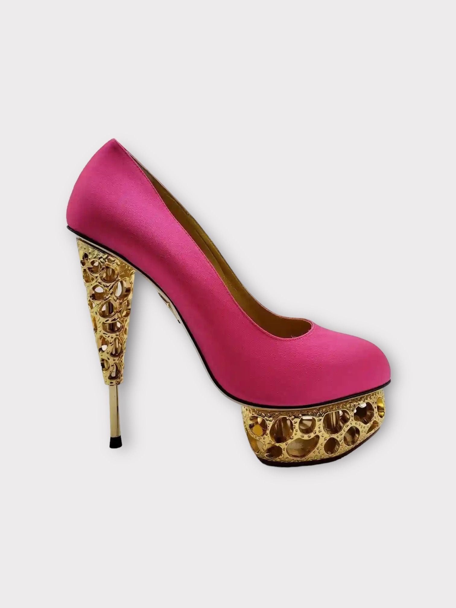 Olympia Charlotte Olympia Objets D Art Gold Sculptured Heel Pumps 38 T-Shirts, Hoodie, Sweatshirt | FlexRushtees.com