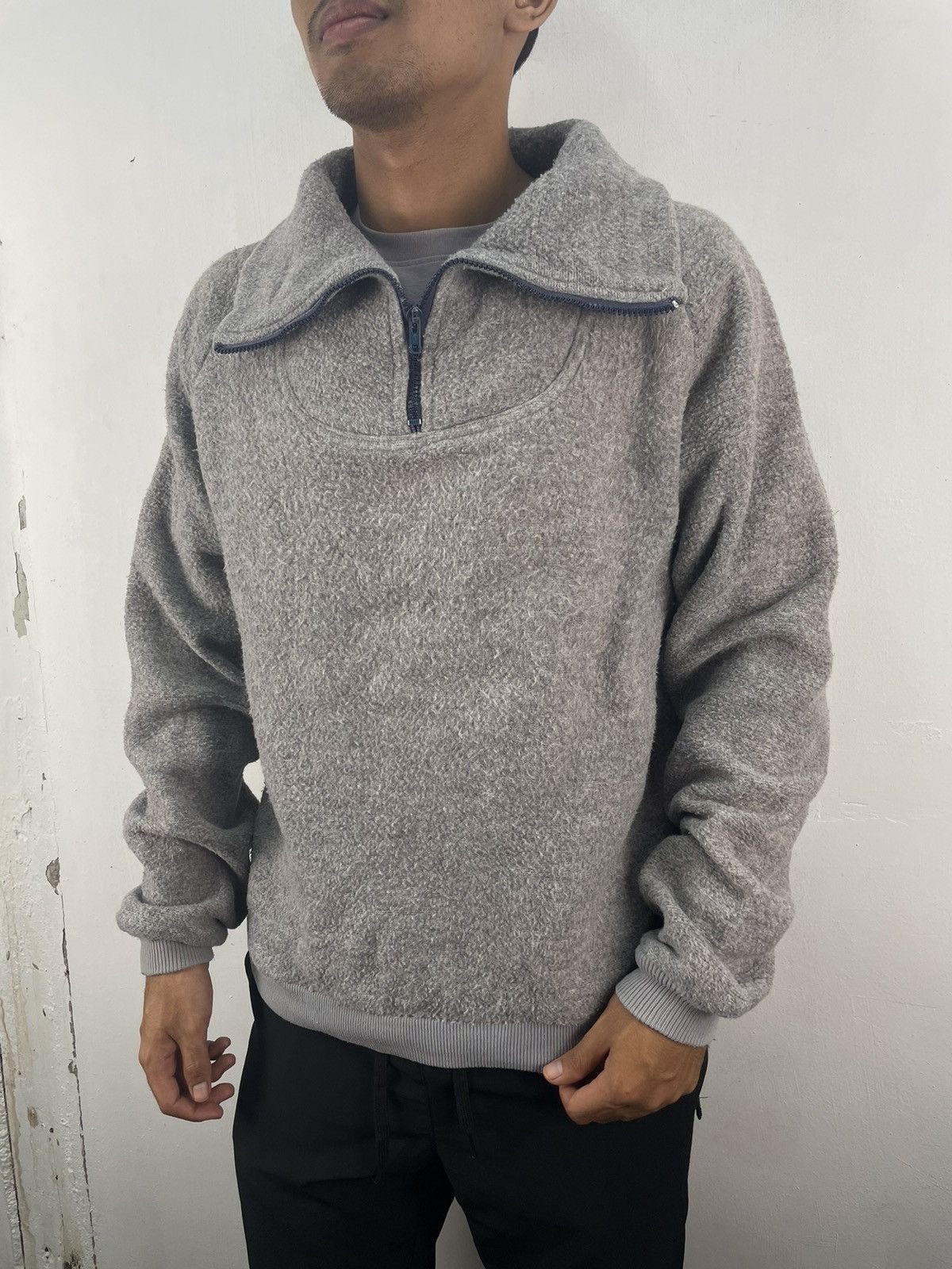 Vintage 70s Patagonia Quater Zip Fleece Pullover Sweater