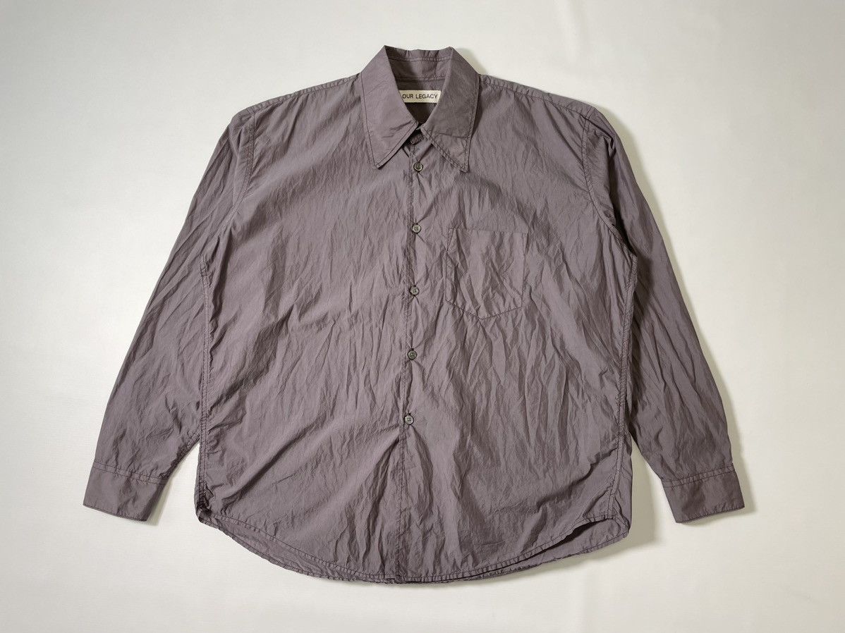 Our Legacy Violet Shimmer Coco 70s Shirt