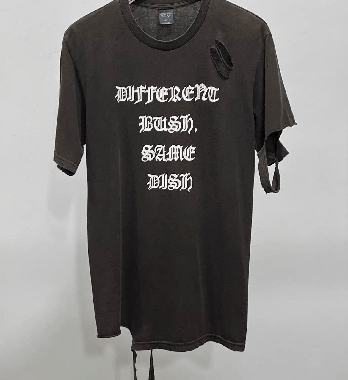 N Ine Number N Ine Sz 3 Number Nine 04aw Destroyed Slogan Tee 2 Hoodie, Sweatshirt | FlexRushtees.com