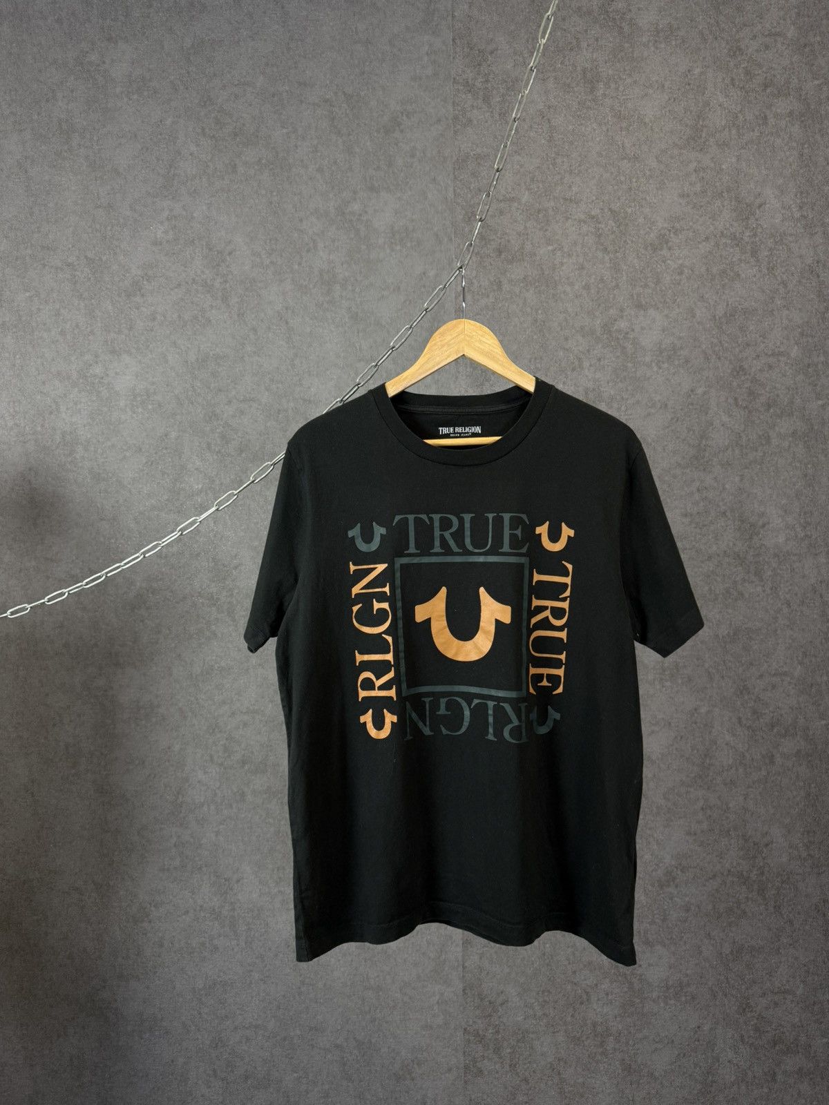 Religion True Religion Big Center Logo Designer Tee Hoodie, Sweatshirt | FlexRushtees.com