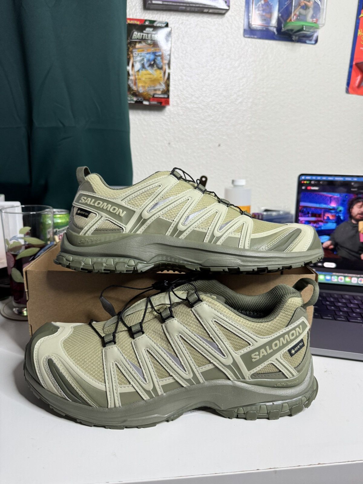 Salomon Xa Pro 3d Gore Tex Grey Green 10 Mens New Ships Fast