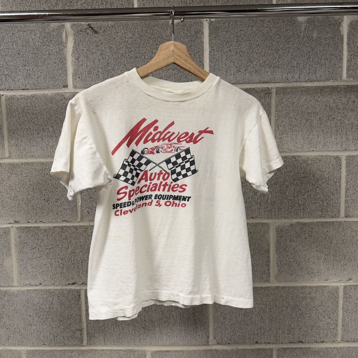 Vintage 60s Champion Midwest Auto Specialties Tee Nhra Erd Grunge