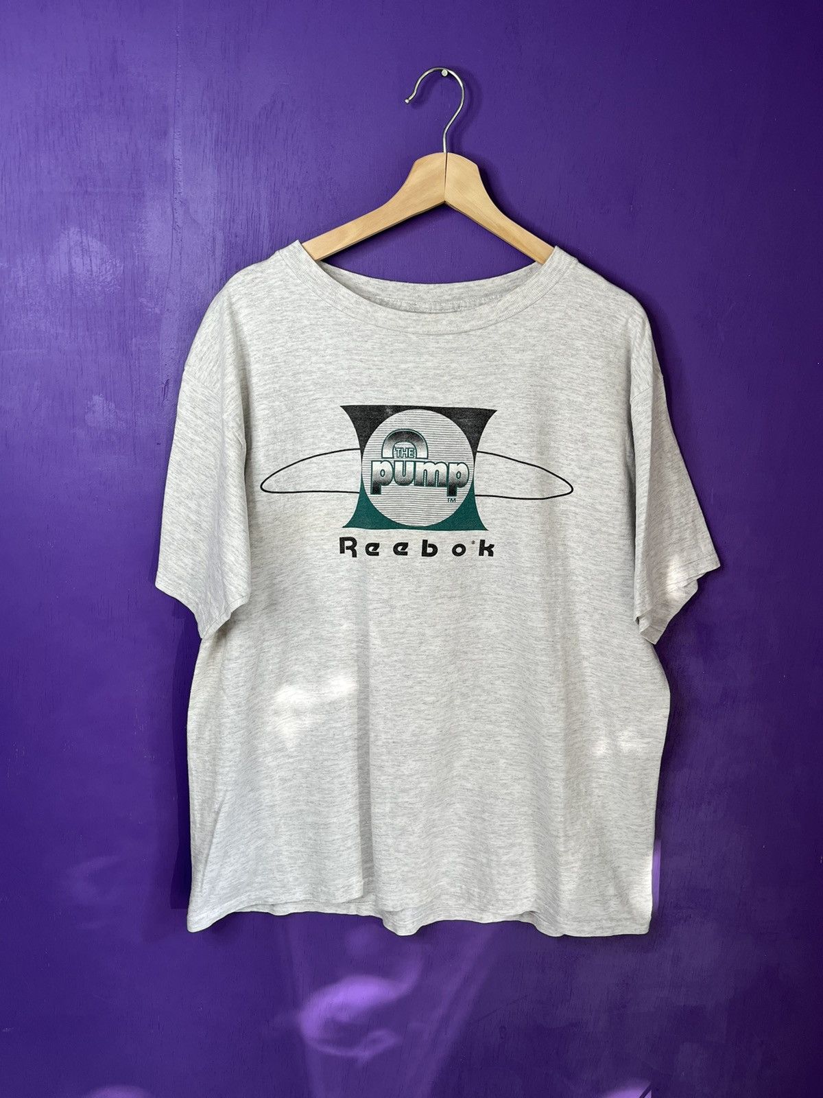 Vintage 90s Reebok The Pump Essential Logo T Shirt Hoodie, Sweatshirt | FlexRushtees.com