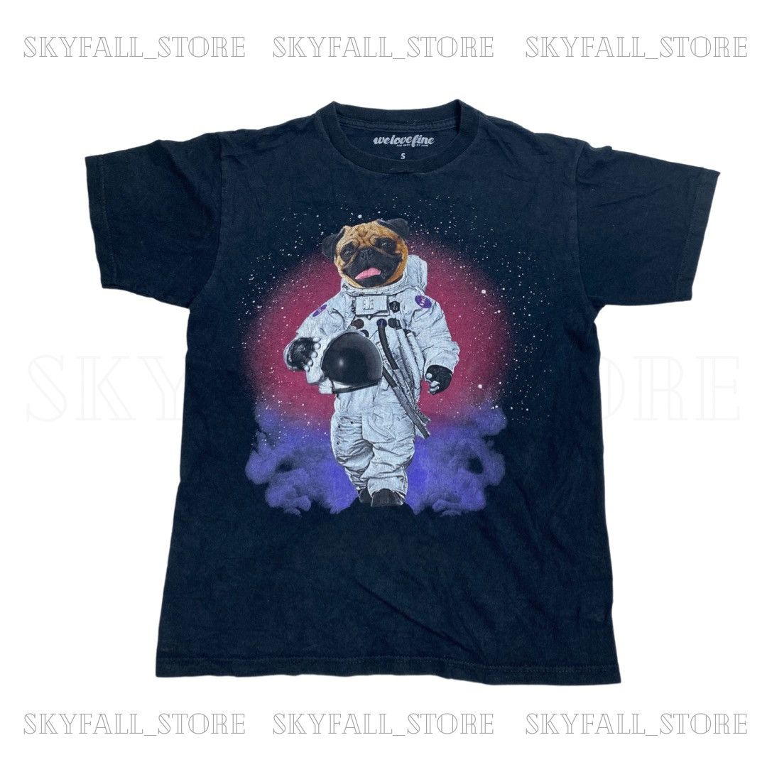 Vintage Pug Dog Astronout