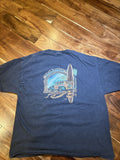 Vintage 2001 Beach Surfing Ocean Vacation T Shirt