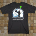 Vintage 90s Prairie Mountain Astronaut T Shirt Men Large Black Space Moon Earth Retro Glow I