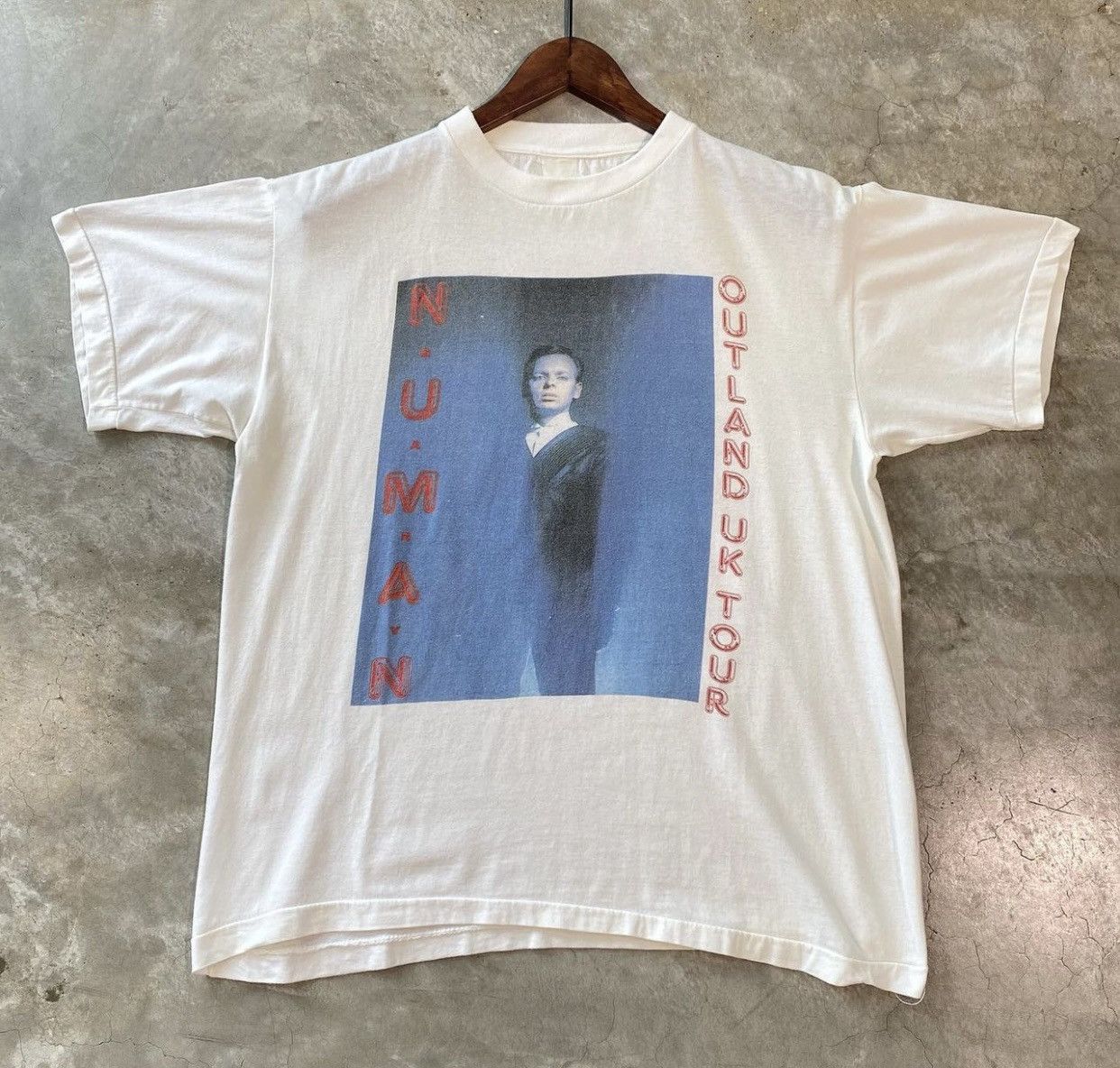 Vintage Early 90s Garry Numan Outland Uk Tour Tee Hoodie, Sweatshirt | FlexRushtees.com