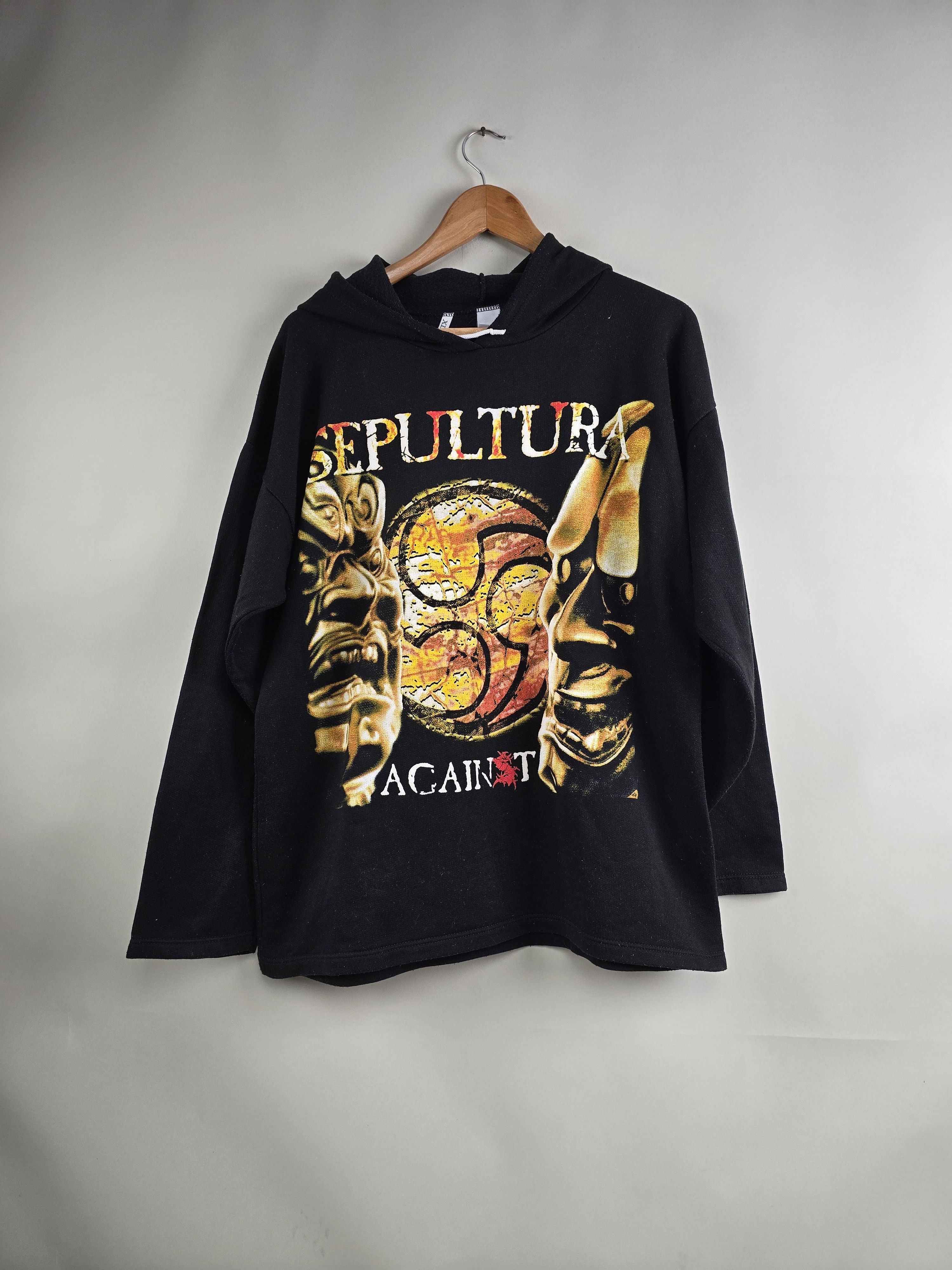 Vintage 90s Sepultura Roots Against Hoodie Xl 23 28 5 T-Shirts, Sweatshirt | FlexRushtees.com