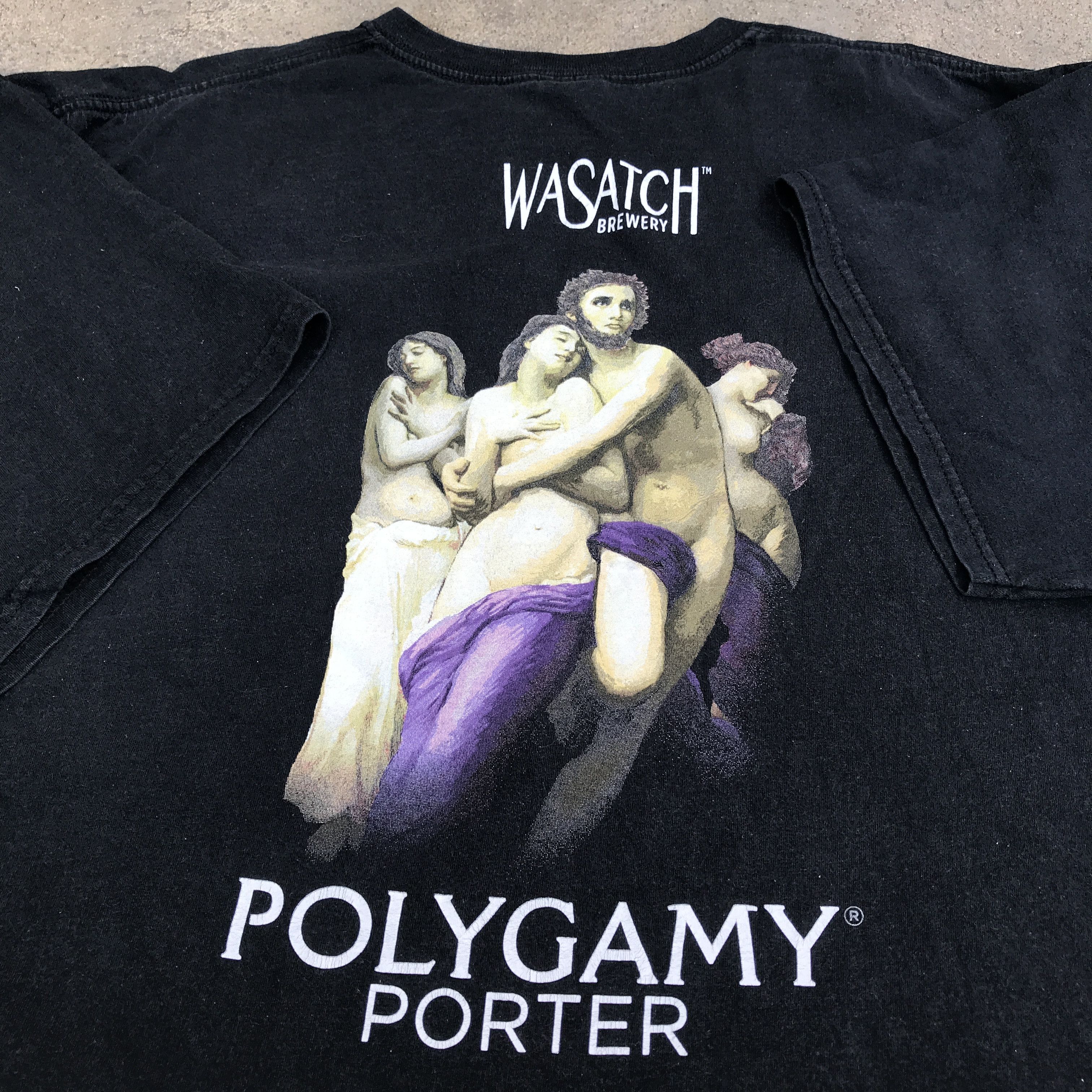 Vintage Y2k Polygamy Porter Wa Satch Beer Promo Tee 2xl Hoodie, Sweatshirt | FlexRushtees.com