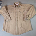 Filson Vintage Work Shirt Style 452 Usa Cotton Tan Men S Xl