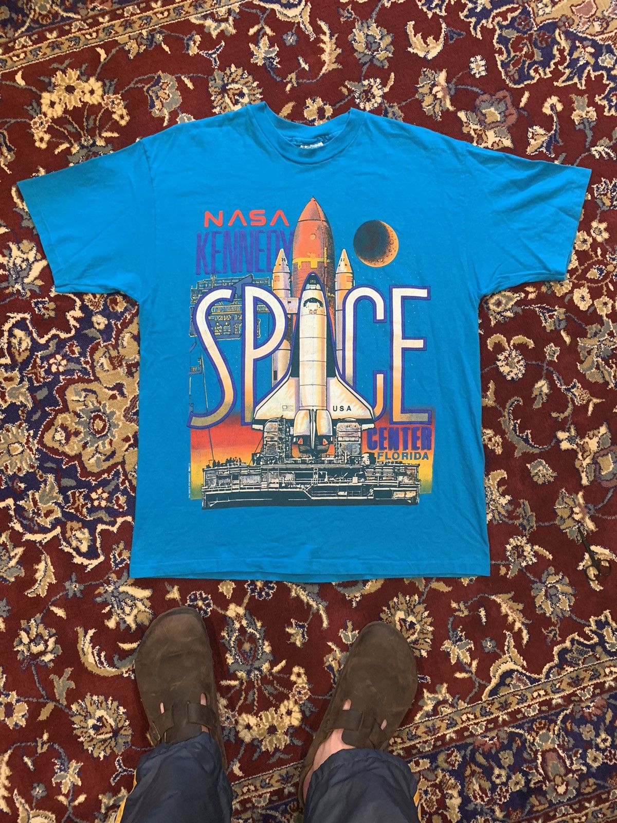 Vintage 90s Nasa Kennedy Space Center Florida T Shirt