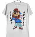 Gildan Taz I Fear No Beer White Tee Hoodie, Sweatshirt | FlexRushtees.com