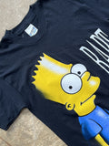 Vintage 1997 Blackout The Simpsons Bart Character Tee Medium Hoodie, Sweatshirt | FlexRushtees.com