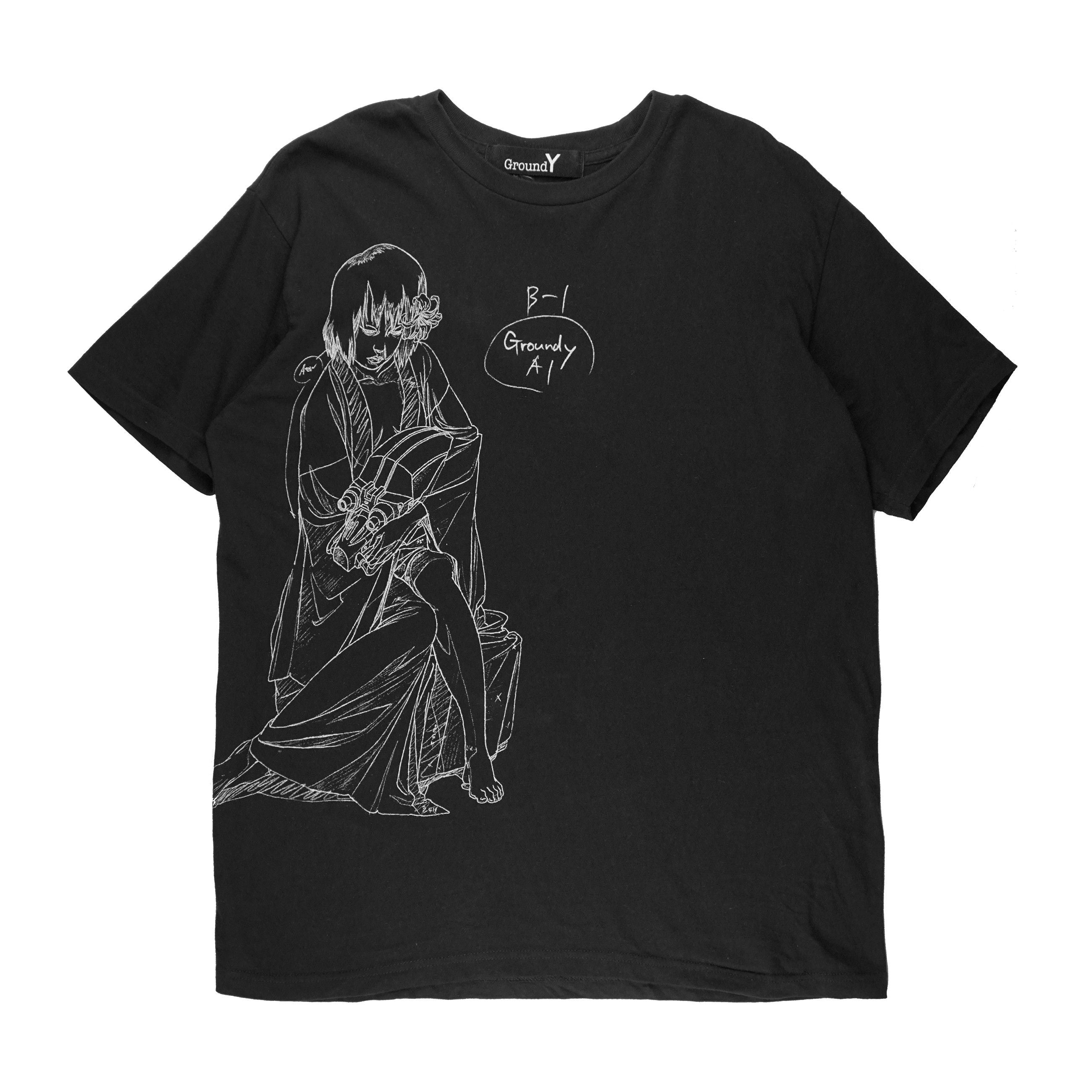 Yohji Yamamoto Ghost In The Shell Tee Hoodie, Sweatshirt | FlexRushtees.com