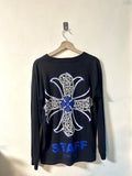 Hearts Chrome Hearts Staff Vintage Washed Black Tee Hoodie, Sweatshirt | FlexRushtees.com