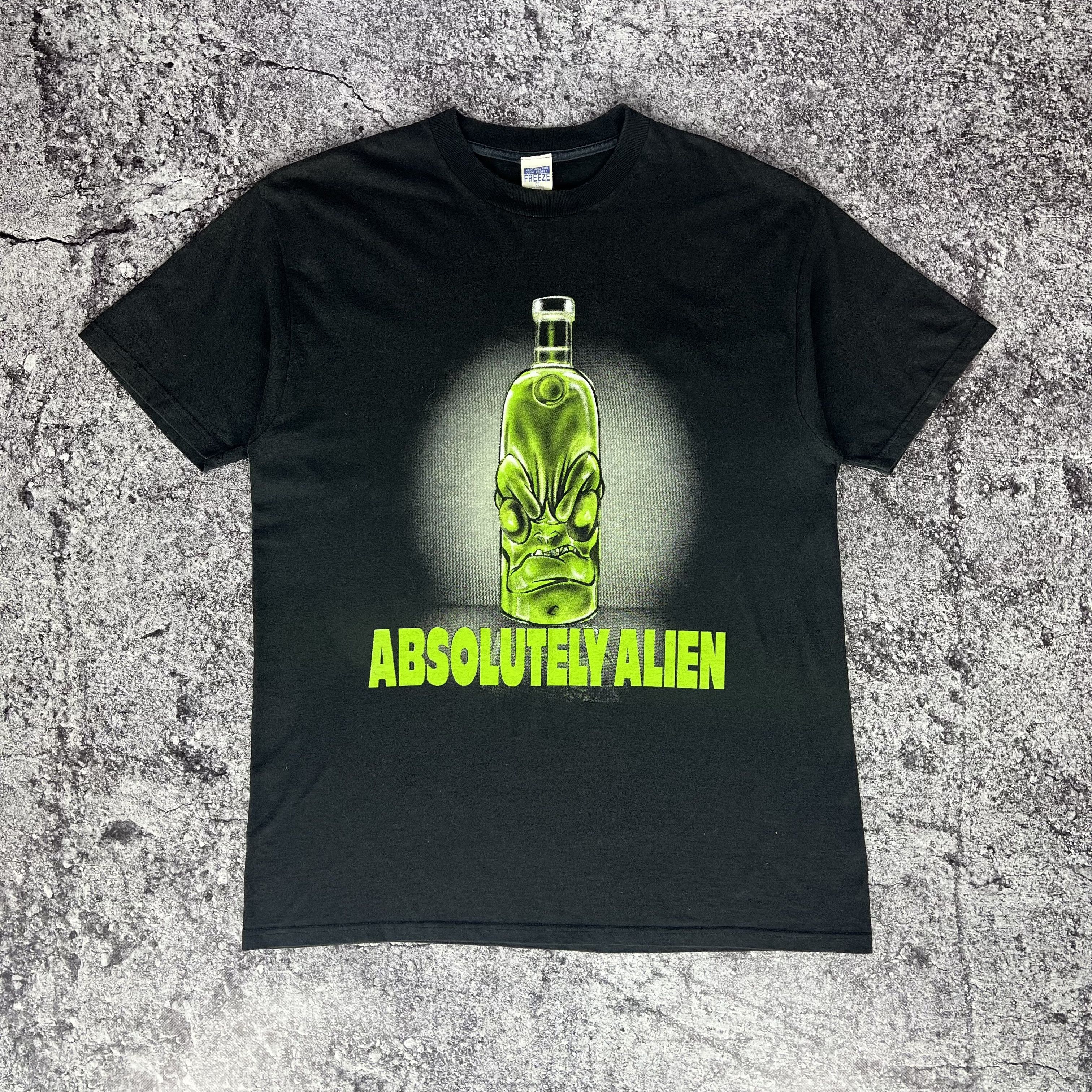 Alien Workshop 90s Absolutely Alien Space Aliens T Shirt Big Logo Size L