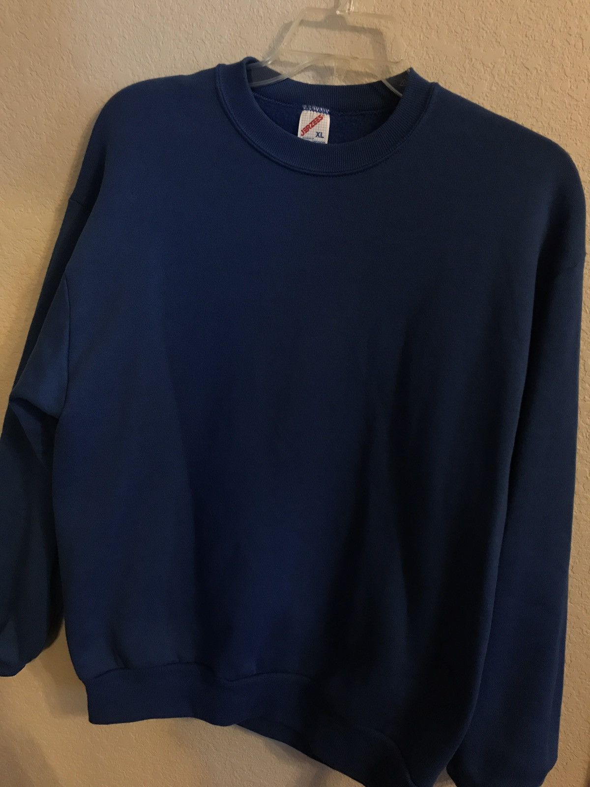 Vintage Jerzees Blank Blue Crewneck Sweatshirt