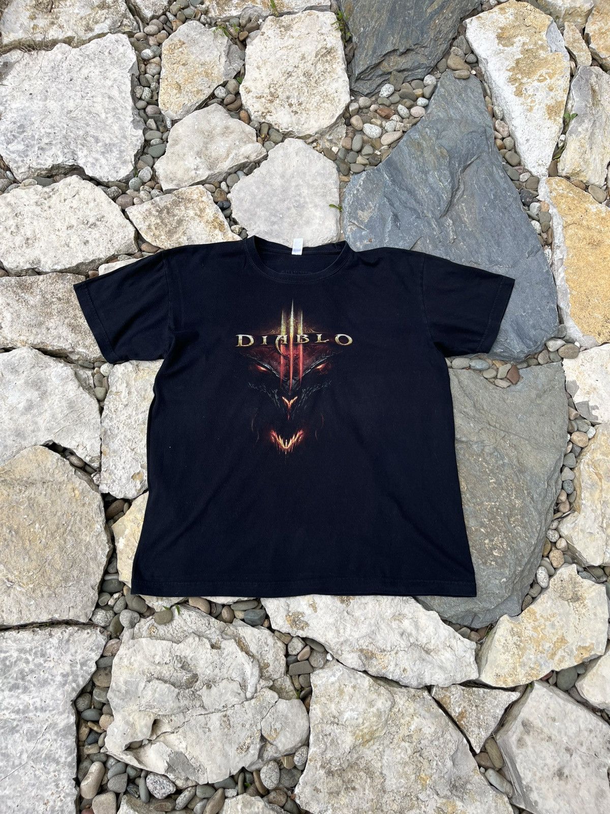 Vintage Diablo 3 Blizzard Dragon Graphic Tee T Shirt