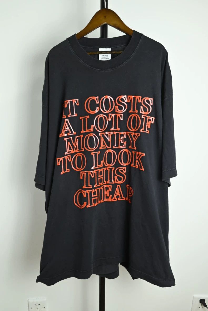 Vetements Red Slogan Print T Shirt Dmc Hoodie, Sweatshirt | FlexRushtees.com