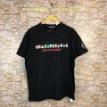 Japanese Brand Ripped Distressed Bandai Gundam Cafe Black Tshirt A493