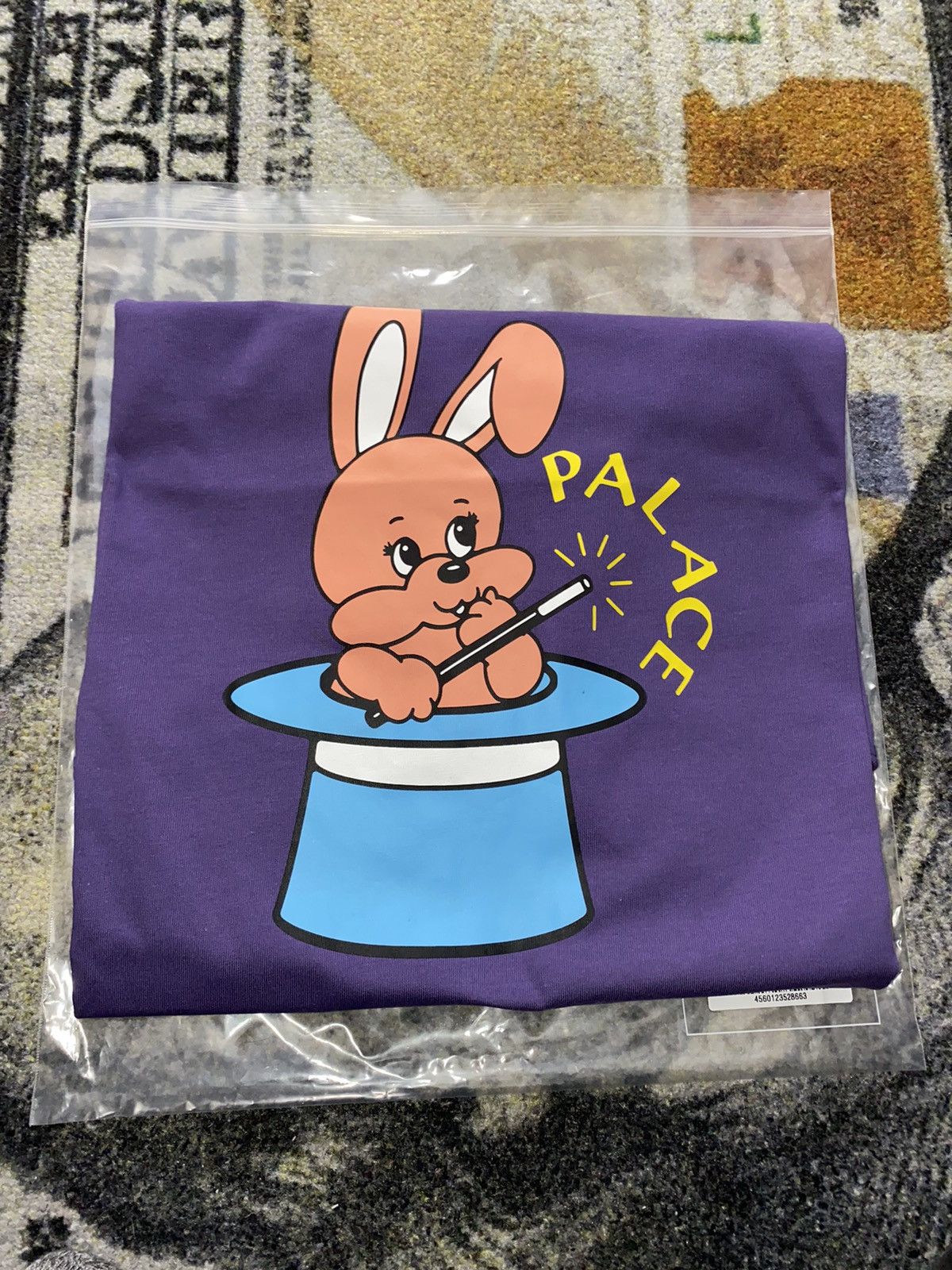 Palace Bunny T Shirt Ss25 Purple Hoodie, Sweatshirt | FlexRushtees.com