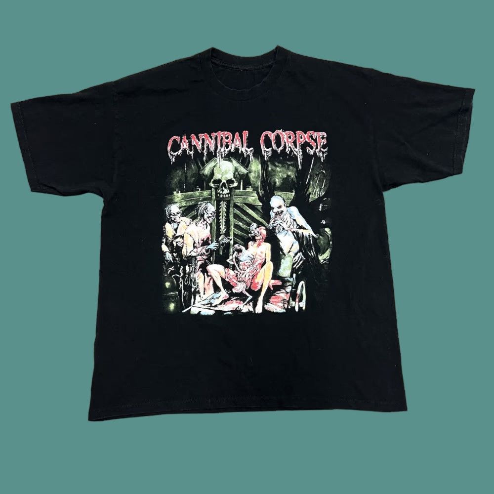 Vintage Cannibal Corpse Shirt Mens Large Wretched Spawn Death Metal 80s 90s Goth Shirt Men B Hoodie, Sweatshirt