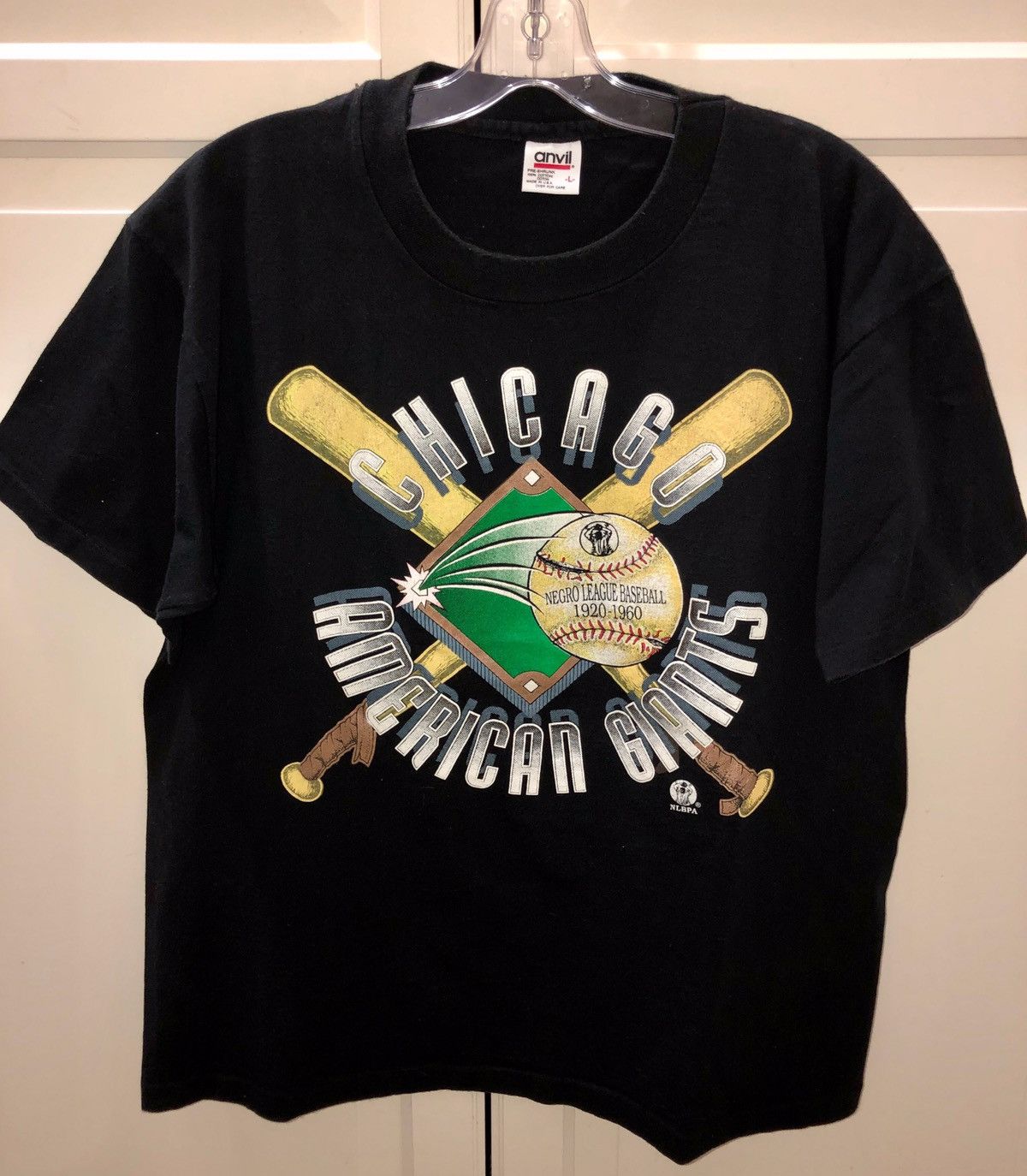 Authentic Negro Leagues X Vintage Very Rare Vintage Chicago American Giants Nlbpa Tee
