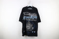 Vintage Y2k Streetwear Spell Brooklyn Tribal T Shirt Black