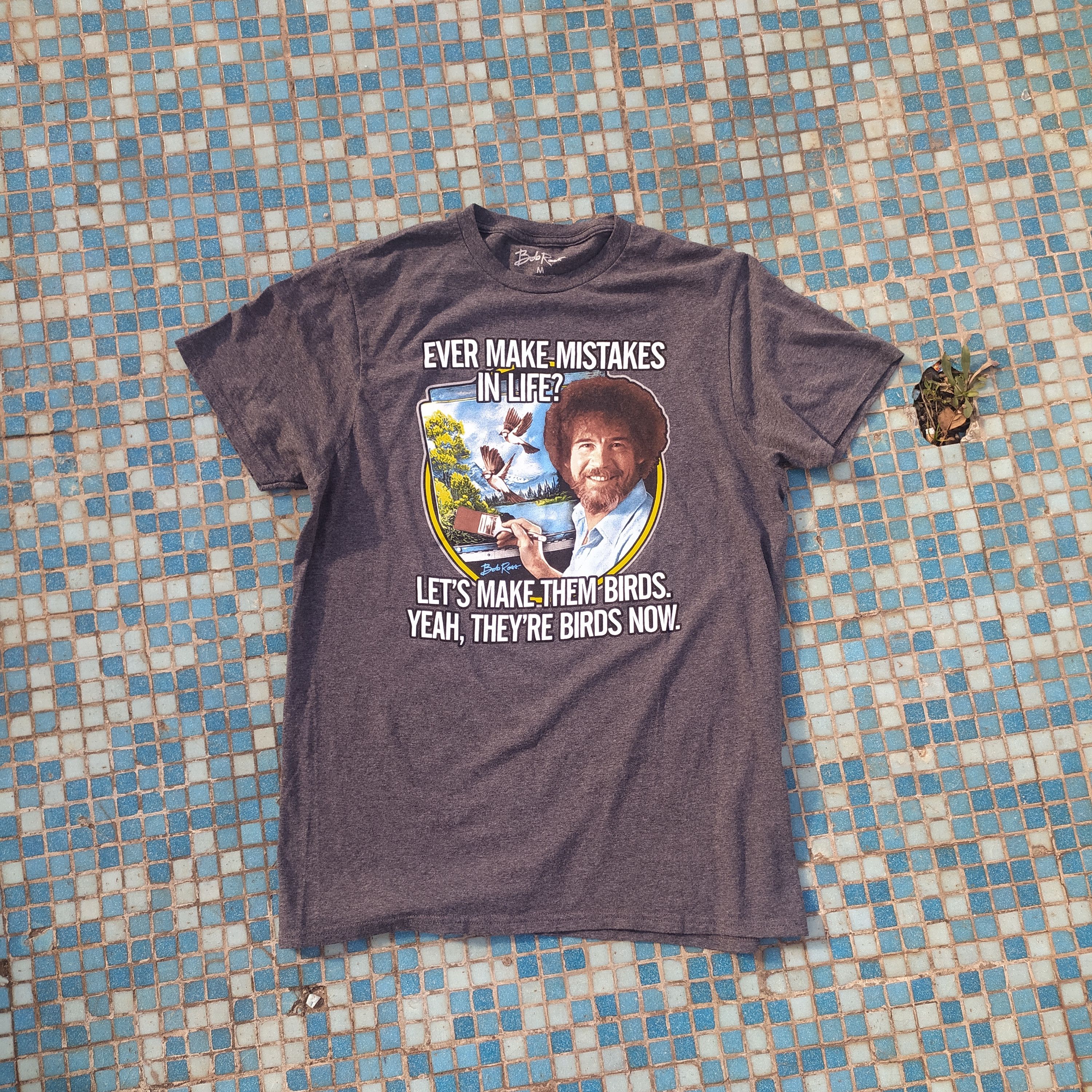 Vintage Y2k Style Bob Ross Artist Logo Tee Hoodie, Sweatshirt | FlexRushtees.com