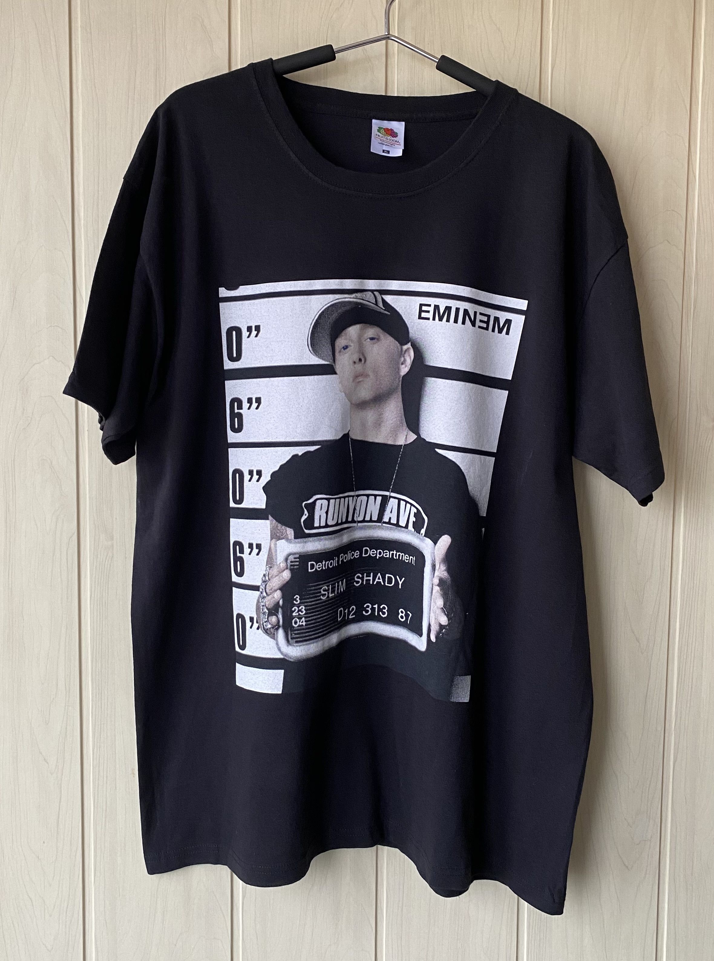 Rap Tees X Vintage Vintage 2000 S Eminem Mugshot Slim Shady T Shirt Hoodie, Sweatshirt | FlexRushtees.com