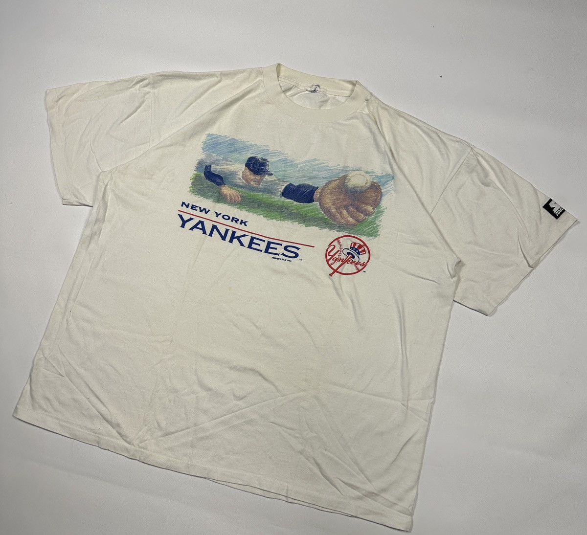 Mlb X Starter Vintage Starter New York Yankees T Shirt 1998 Very Rare Vtg