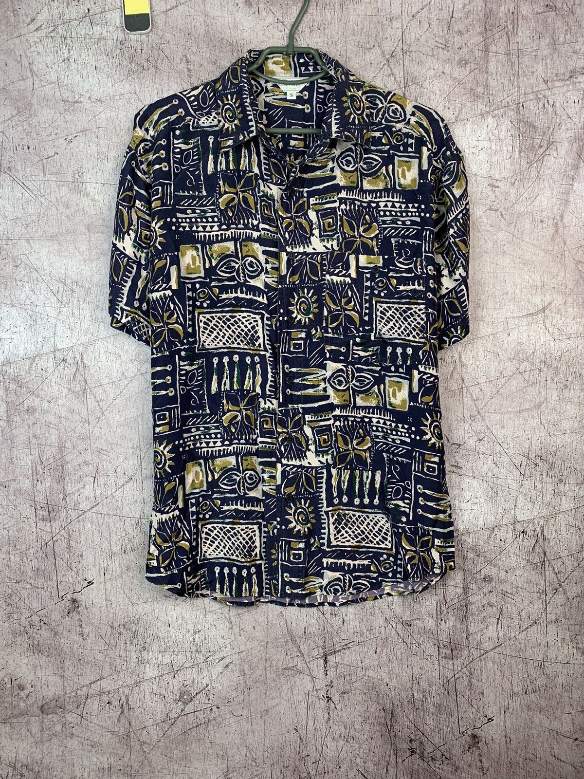 Vintage Geometric Abstract Silk Shirt Spring Italy Hoodie, Sweatshirt | FlexRushtees.com