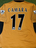 Vintage 03 04 Wolverhampton Wanderers Fc Camara Home Shirt Hoodie, Sweatshirt | FlexRushtees.com