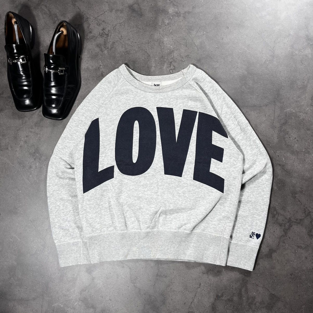 Studios Acne Studios Love College Fw12 Big Logo Crewneck Sweatshirt T-Shirts, Hoodie | FlexRushtees.com