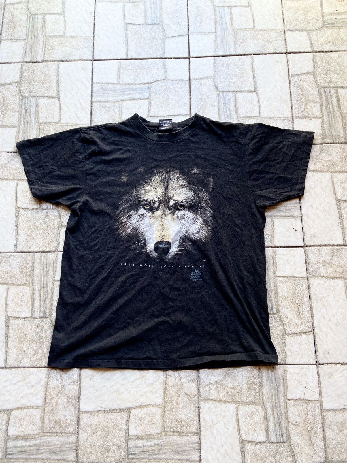 Other Vintage T Shirt Wolf 1992 Copyright Animal Tee Usa Hoodie, Sweatshirt | FlexRushtees.com