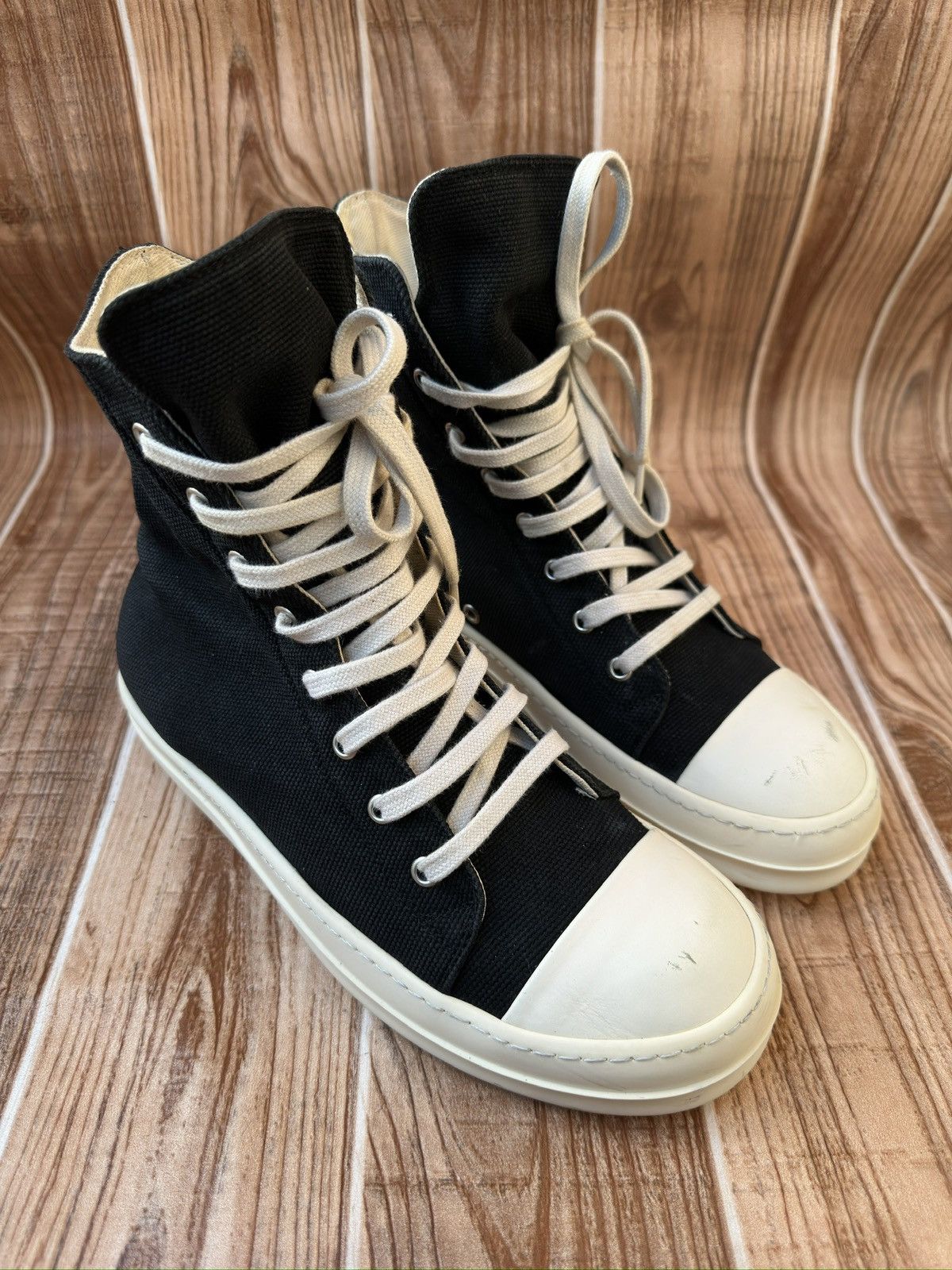 Owens Rick Owens Drkshdw Canvas Ramones Embroidered Logo Hightops T-Shirts, Hoodie, Sweatshirt | AU16VibeMintTees.com
