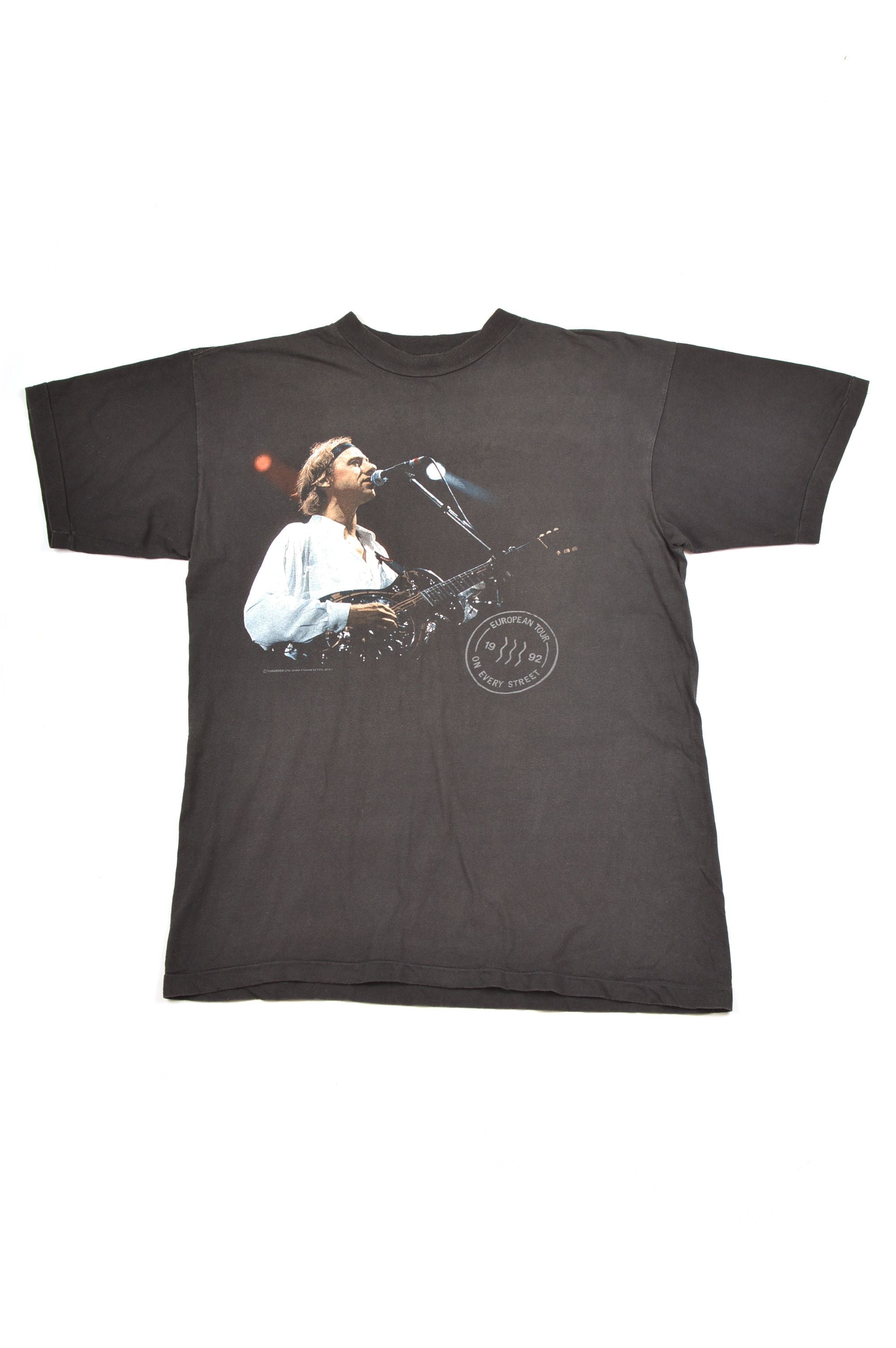 Vintage Dire Straits On Every Street European 1992 Tour T Shirt Hoodie, Sweatshirt | FlexRushtees.com