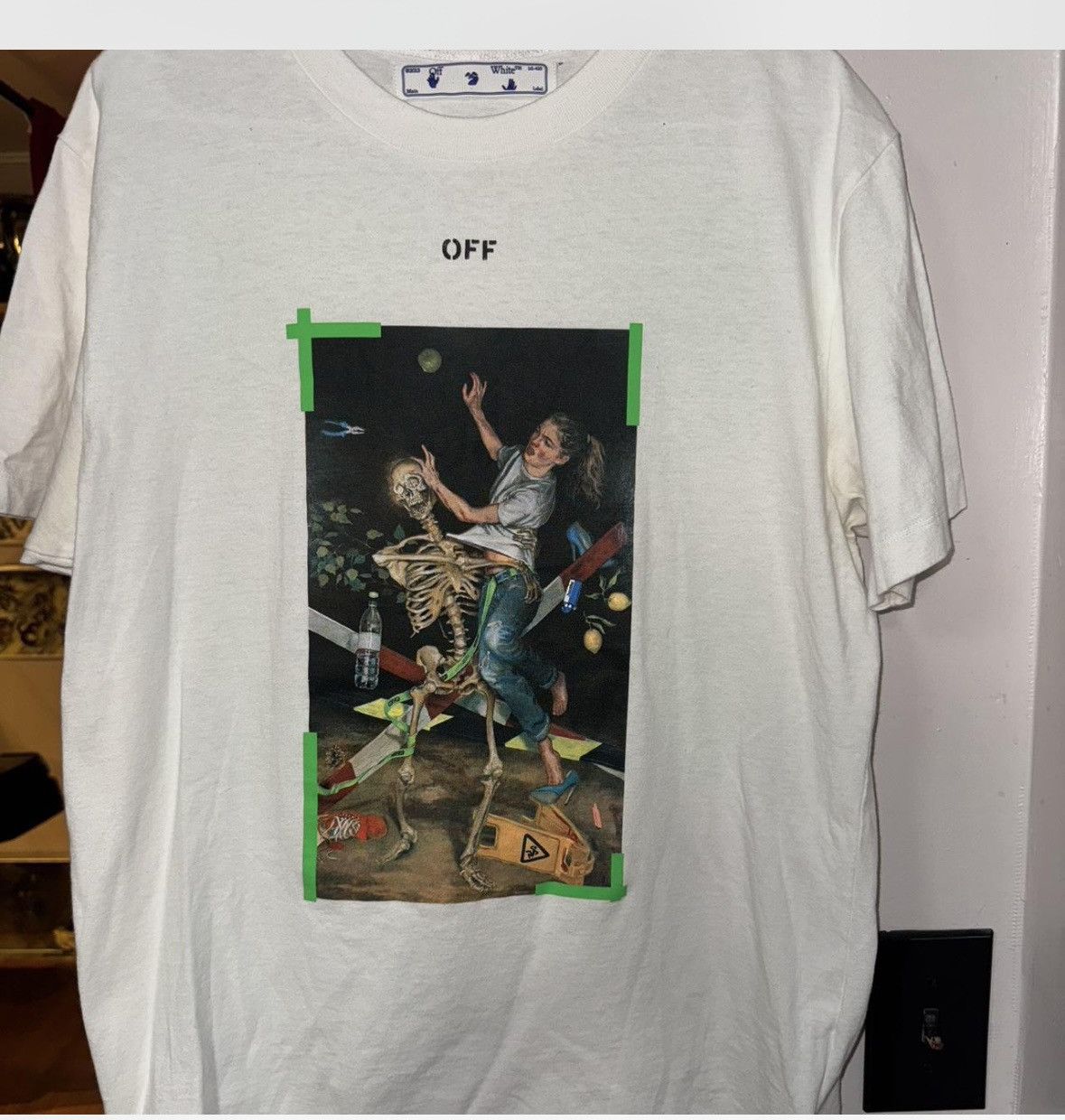 White Off White Pascal Skeleton Tee Shirt Hoodie, Sweatshirt | FlexRushtees.com