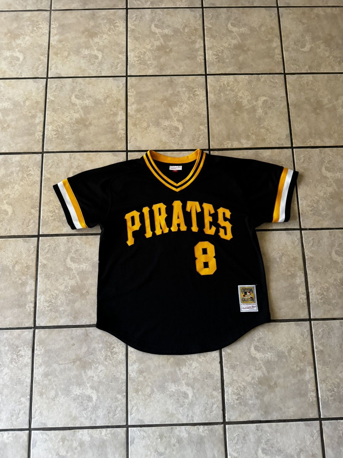 Ness Throwback Mitchell Ness Pirates Jersey