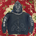 Vintage Bape Holstein Full Zip Hoodie Navy Cow A Bathing Ape T-Shirts, Sweatshirt | FlexRushtees.com