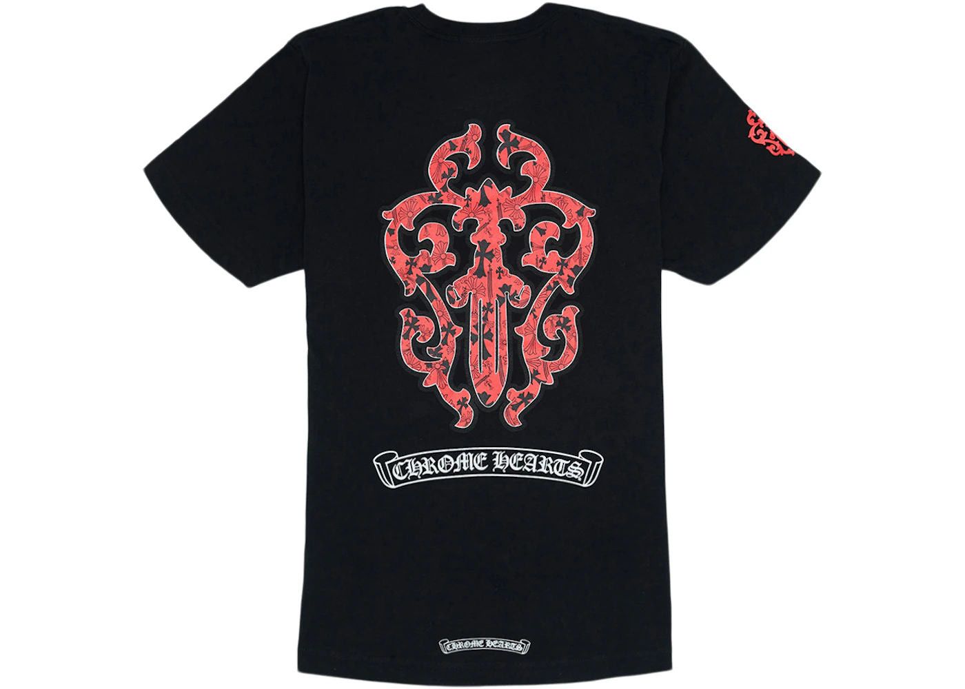 Chrome Hearts Dagger T Shirt Black Lightly Worn Hoodie, Sweatshirt | FlexRushtees.com