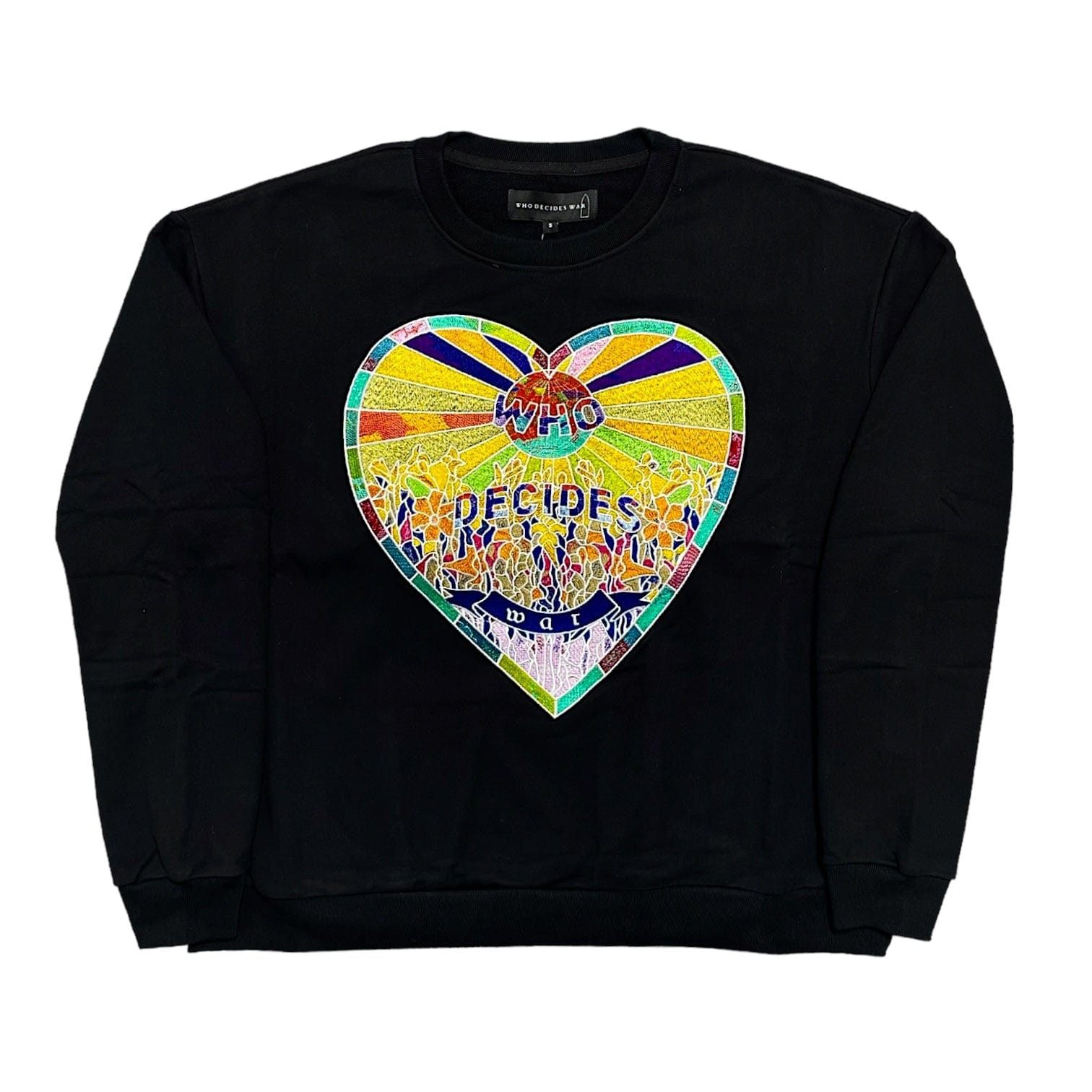 Who Decides War Endearment Crewneck Sweatshirt Black T-Shirts, Hoodie | FlexRushtees.com