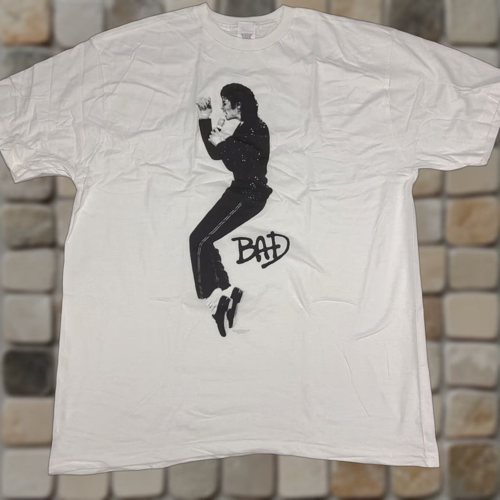 Vintage Michael Jackson Bad Mens T Shirt 2xl White Bay Island New Bay Island Tag N A Hoodie, Sweatshirt | FlexRushtees.com