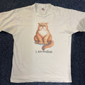 Other Vintage 90s I Am Smiling Cat Graphic T Shirt Hoodie, Sweatshirt | FlexRushtees.com