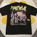 Evil Half Evil Phone Line Tee Large Black