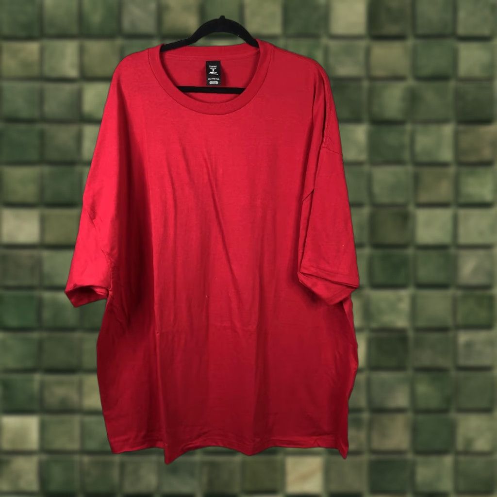 Vintage Hanes Shirt Mens 4xlt Red Beefy T Tall Tee Solid Oversized Cotton Crewneck Hoodie, Sweatshirt | FlexRushtees.com
